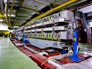 Vista della linea di fascio del Protoscincrotrone